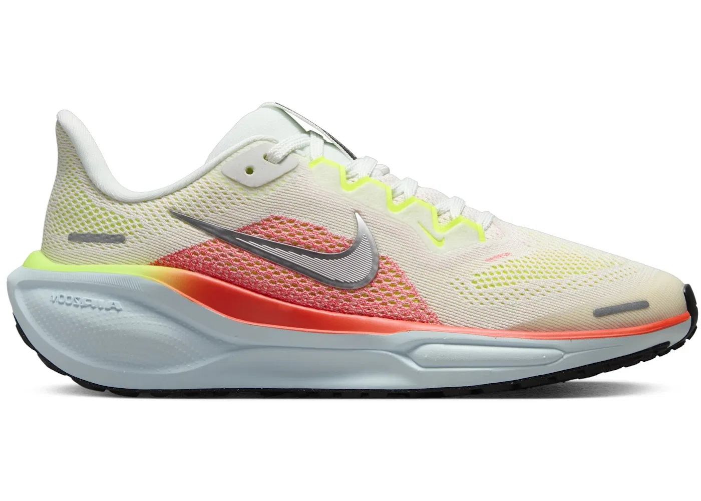 Детские кроссовки для бега с амортизацией Nike Air Zoom Pegasus 41, Summit White Bright Crimson Glacier Blue Chrome