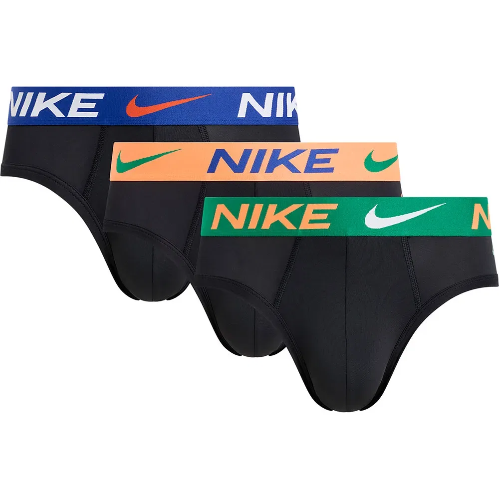 Мужские трусы-слипы с технологией Dri-FIT Nike, Black