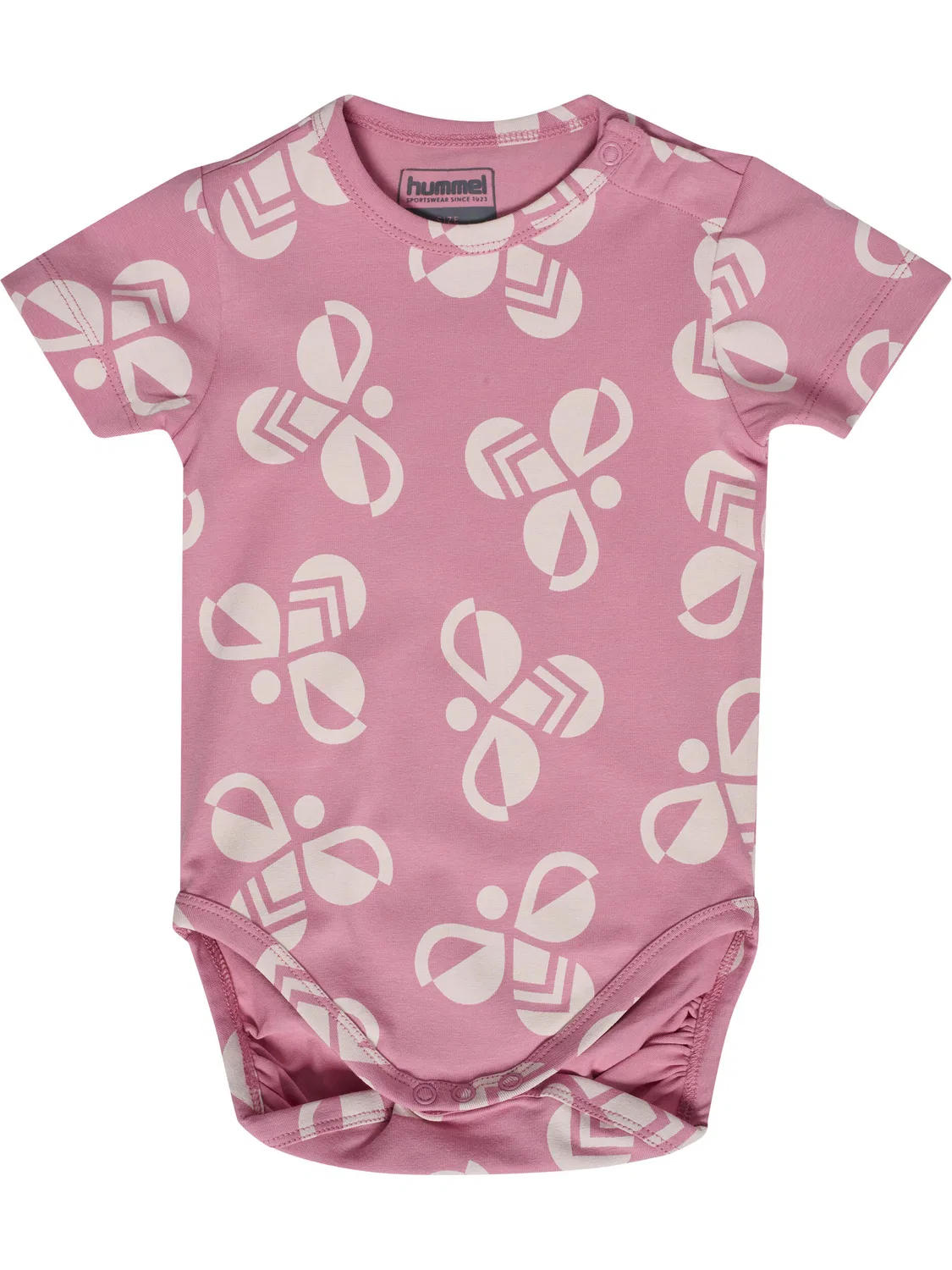 Детский боди с принтом Hmlmini Bold Bee Aop Body Hummel, Azaleenrosa — фото 3
