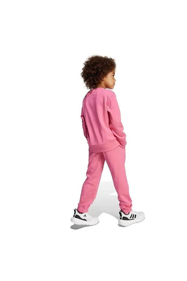 Детский спортивный комплект для девочек с длинным рукавом Adidas, Pink — фото 2