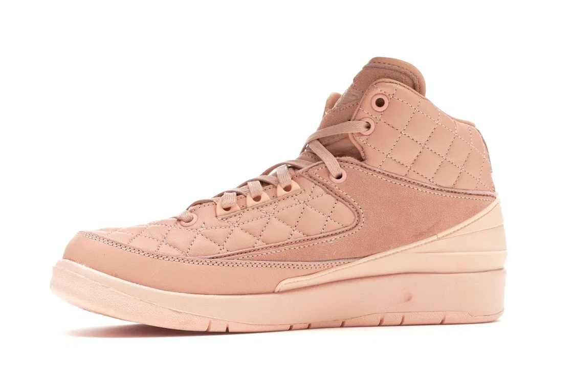 Детские кроссовки с квилтингом Jordan 2 Retro Just Don Arctic Orange Jordan, Arctic Orange/Arctic Orange-University Red — фото 3