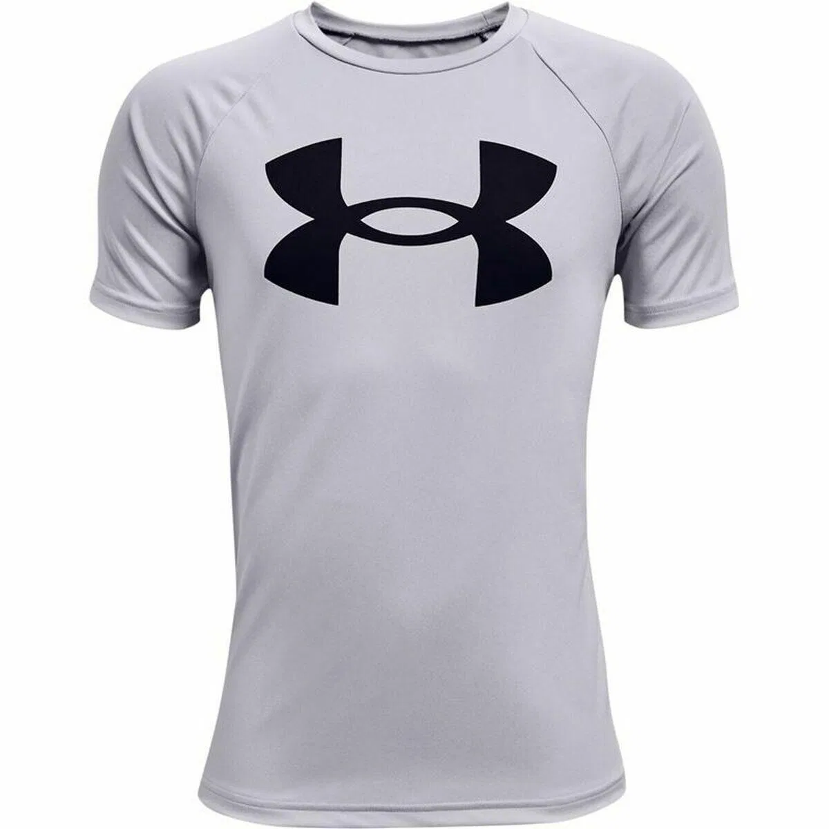 Детская футболка с коротким рукавом Tech Big Logo Under Armour, Color Grau Schwarz