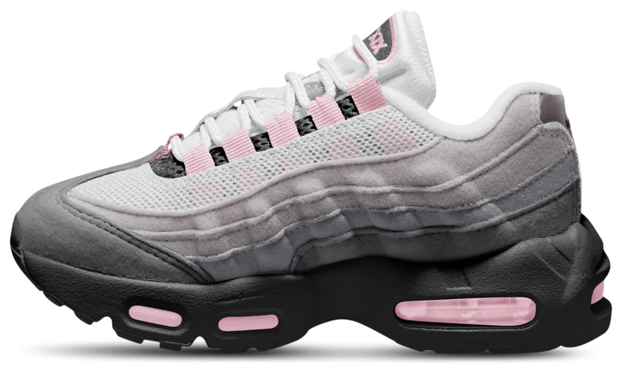 Дошкольные кроссовки Air Max 95 Nike, цвет Black/Pink Foam/Medium Grey — фото 2