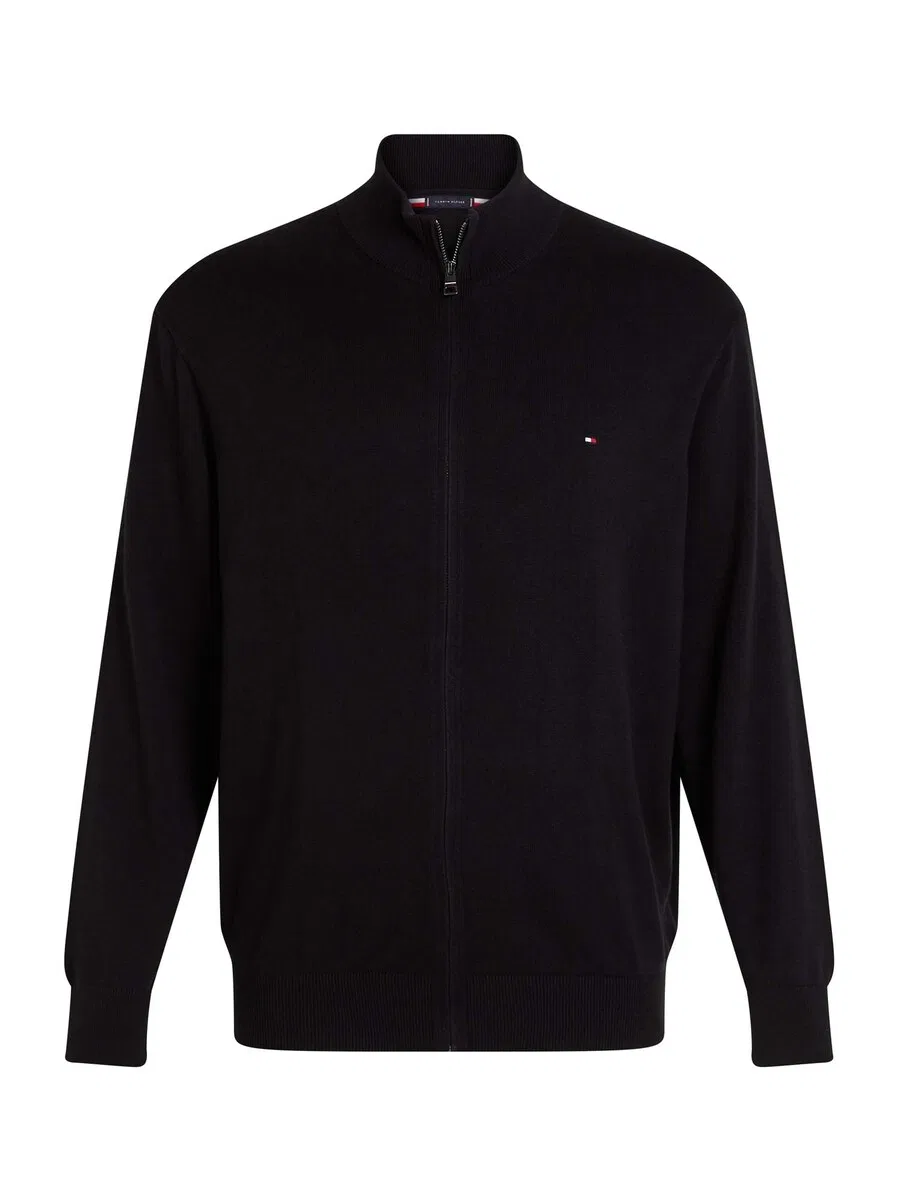 Вязаный кардиган TOMMY HILFIGER черного цвета