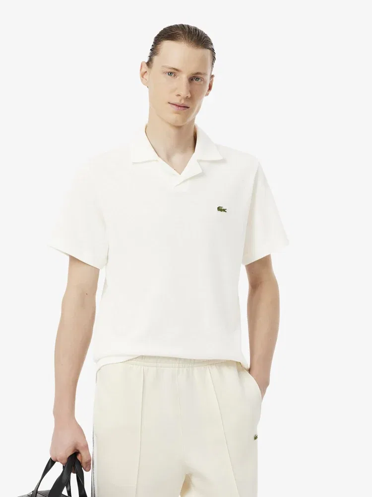 Футболка поло с коротким рукавом из льна PH2449 LACOSTE, White