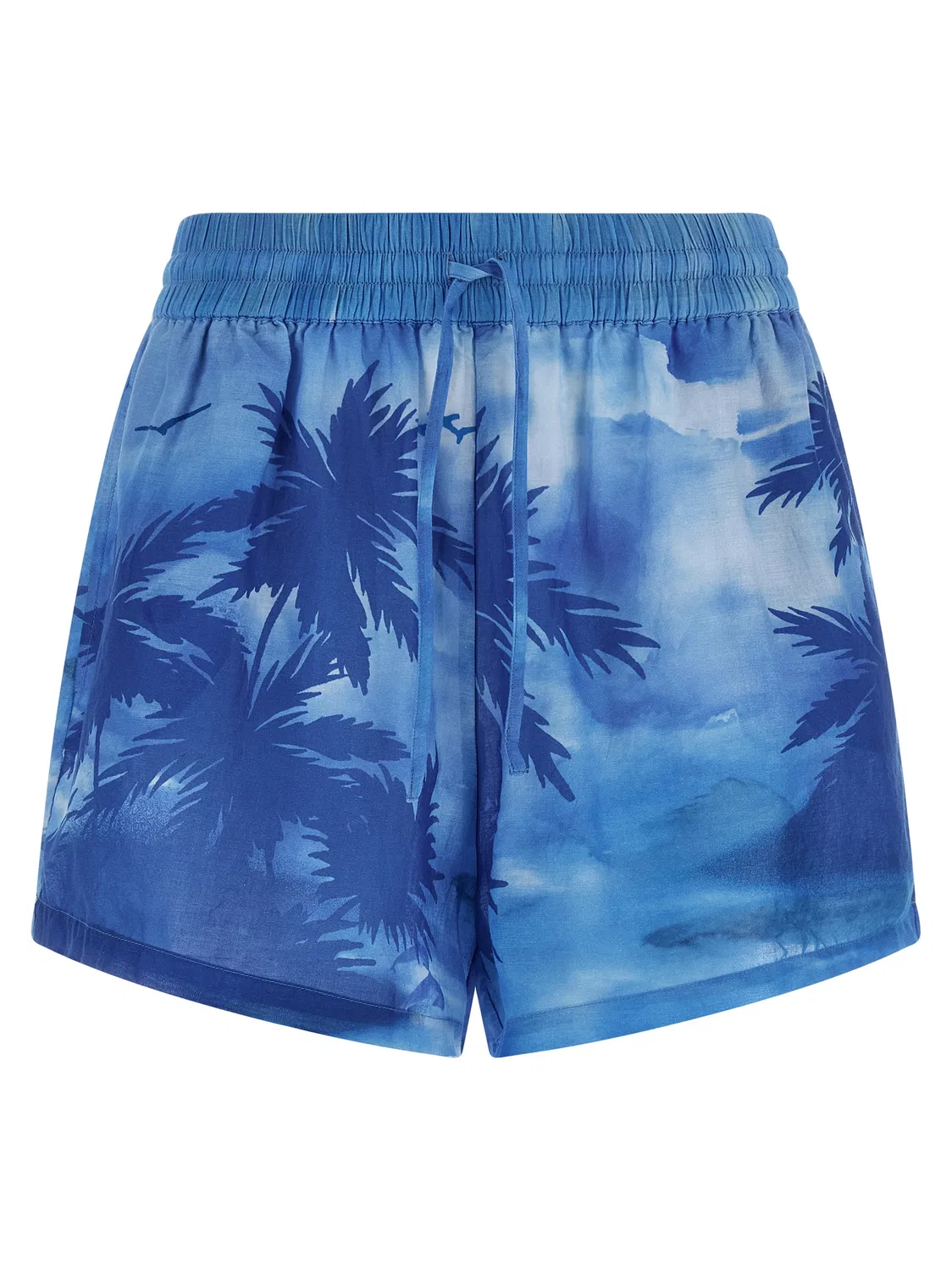 Детский комплект рубашка и шорты с принтом Palme Polo Ralph Lauren, Blue — фото 4