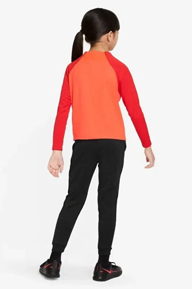 Детский спортивный комплект для девочек с принтом Dri-Fit Academy Pro Tracksuit Kids Nike, Red - Black — фото 2