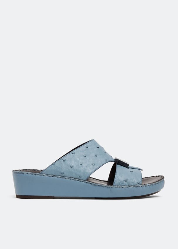 

Сандалии PRIVATE COLLECTION Cerchio Ostrich sandals, синий