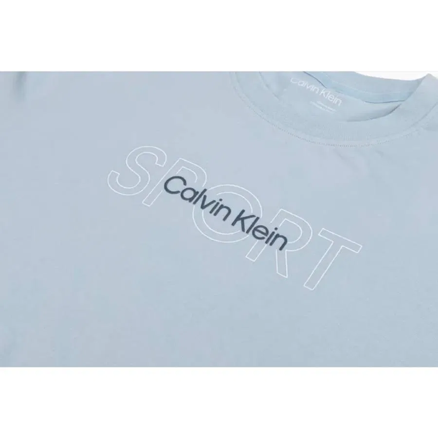Футболка с логотипом Sport Logo Calvin Klein, Celestial Blue — фото 2