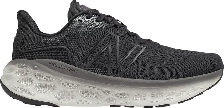 

Кроссовки New Balance Fresh Foam More v3 2E Wide 'Black Magnet', черный