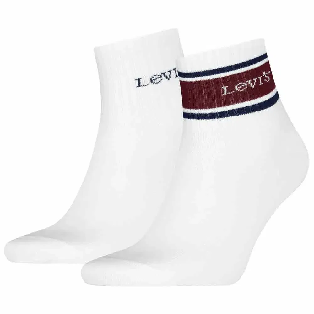 Женские носки с усиленной пяткой и мыском Levi's, White