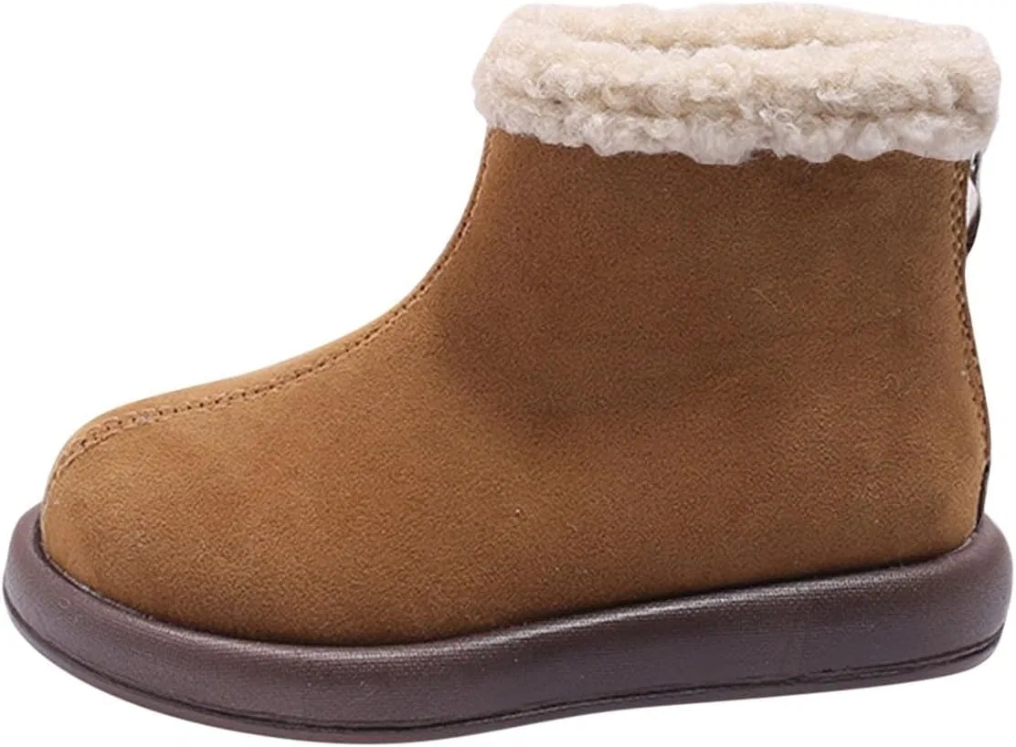 Детские зимние сапоги для девочек с меховой подкладкой Snow Boots, Brown