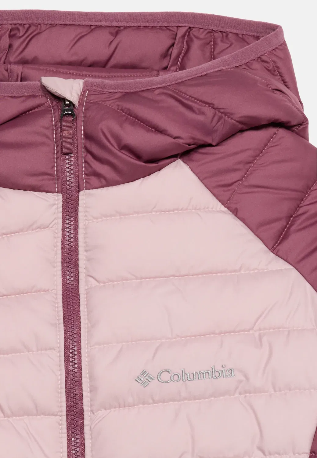 Куртка Powder Lite II с капюшоном, унисекс - зимняя куртка Columbia, Mineral Pink/Antique Mauve — фото 3