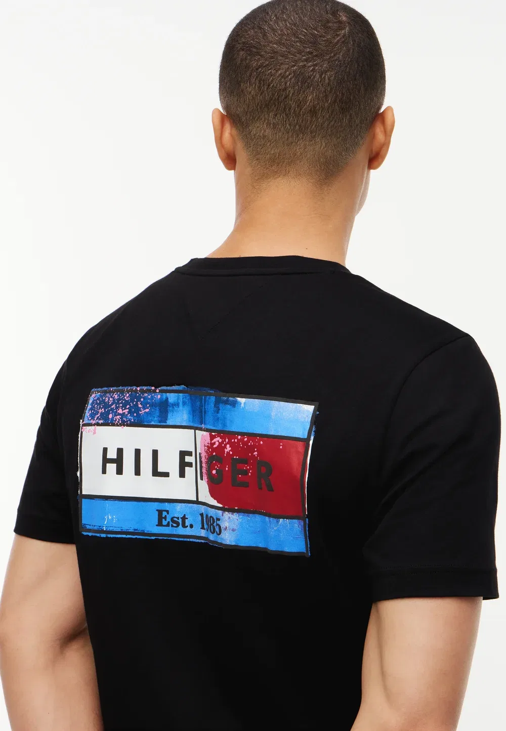 Футболка с принтом «Флаг любви бренда» Tommy Hilfiger, Black — фото 4