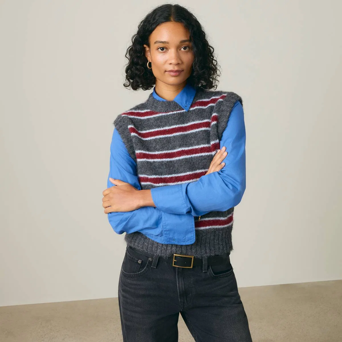 Жилет Alice Levi's, Juliette Stripe Dark Grey Heather - Multi-Color