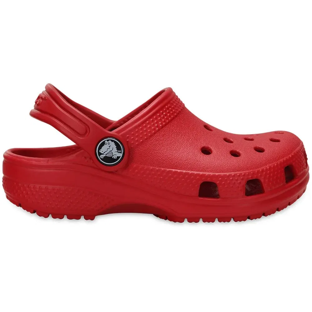 Детские клоги для девочек с pivoting heel straps Classic Crocs, Red — фото 3