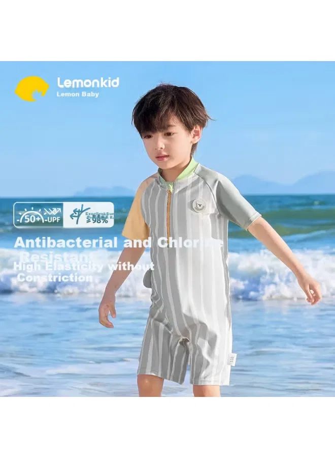 Купальник детский слитный с защитой от солнца Lemonkid