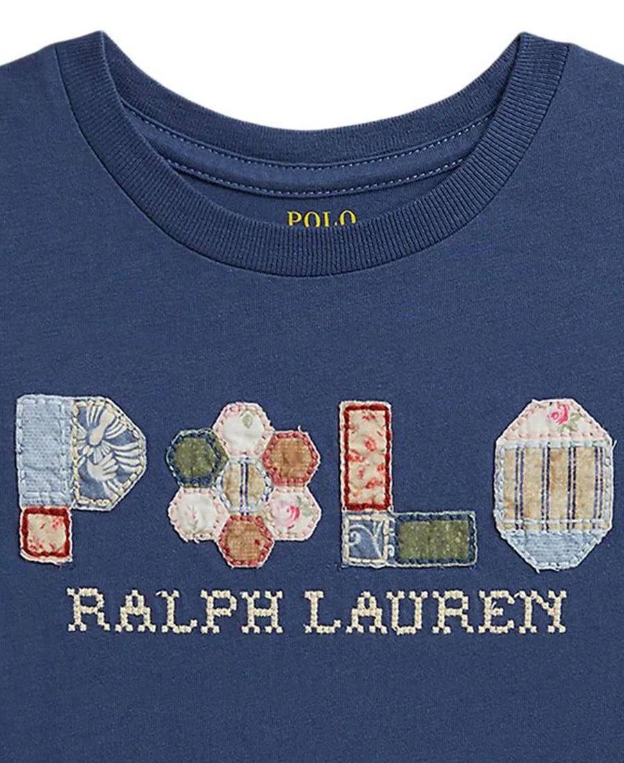 Футболка с коротким рукавом с аппликацией Polo Ralph Lauren, Old Royal — фото 3