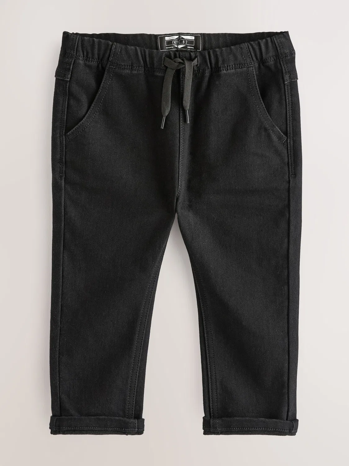 Джинсы свободного кроя, Black Denim Next, черный