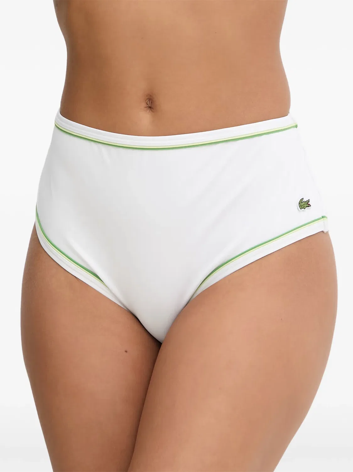 Плавки бикини с нашивкой-логотипом Lacoste, белый