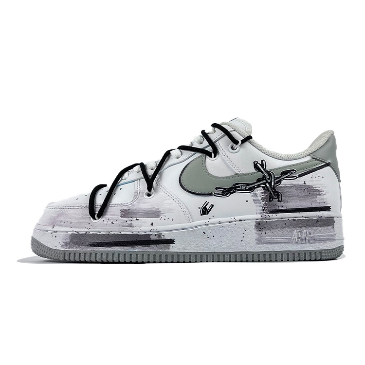 

Кроссовки Nike Air Force 1 Skateboarding Shoes Men Low-top White/gray, белый