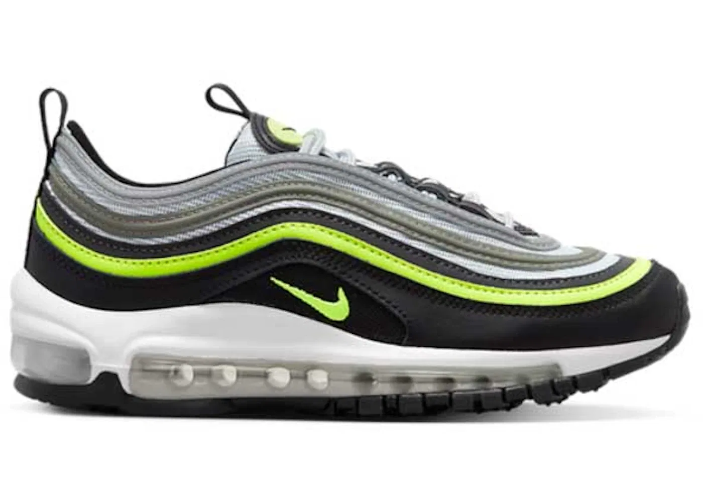 Детские кроссовки Lifestyle Nike Air Max 97, Pure Platinum/Black/White/Volt