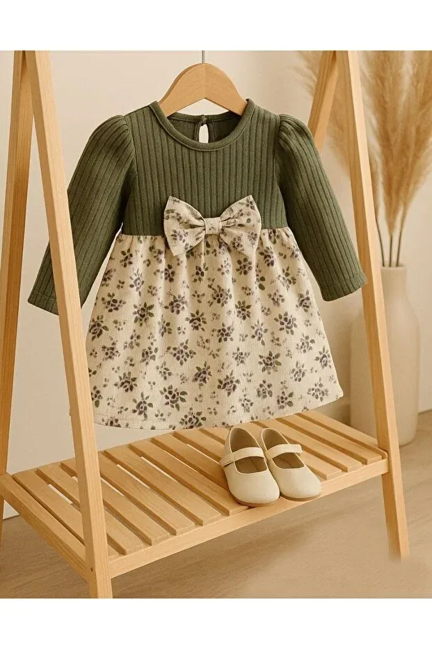 Детский комплект для девочек хлопковый Genybaby, Khaki — фото 3