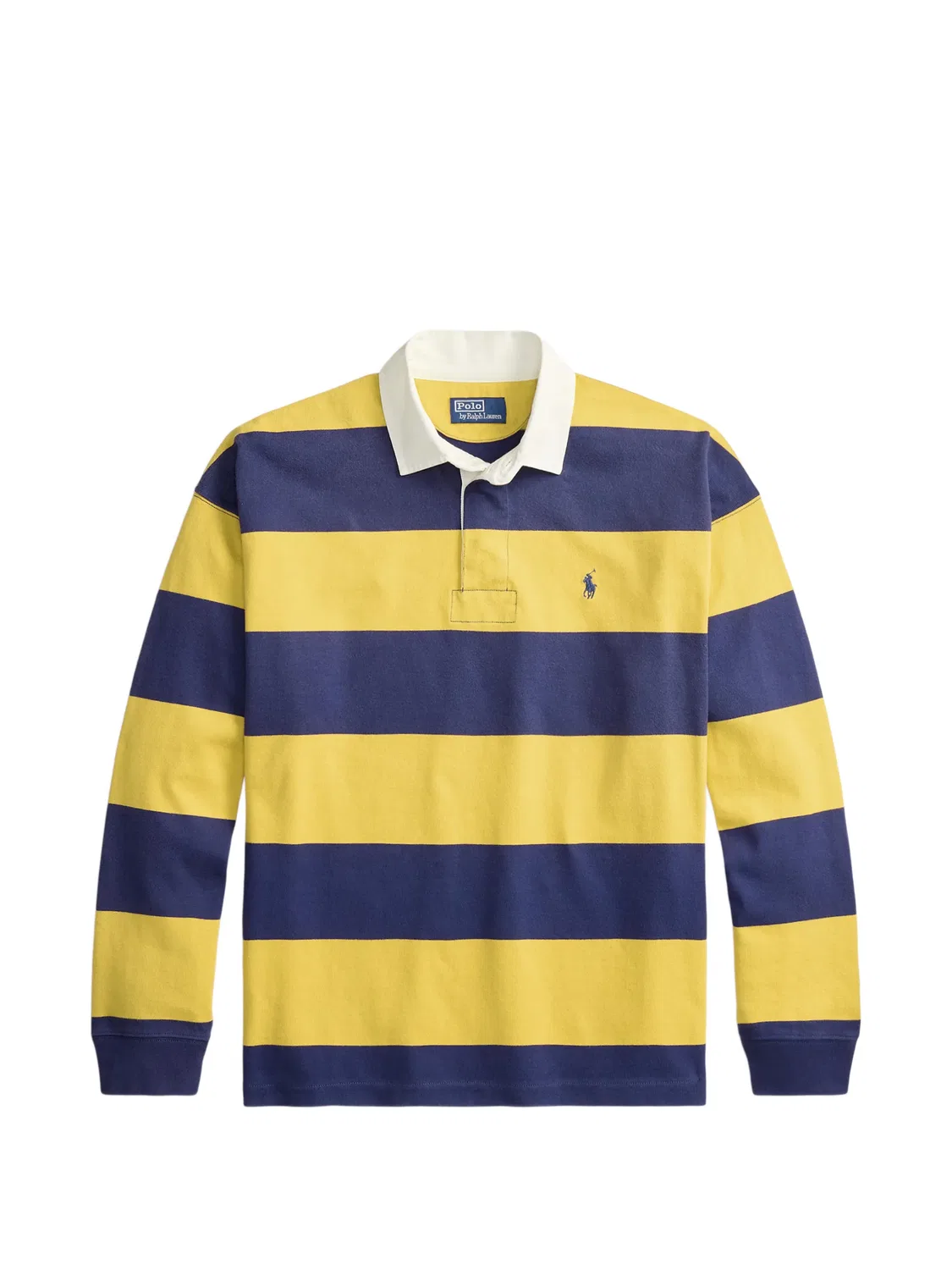 Хлопковая рубашка-поло синяя Polo Ralph Lauren, синий