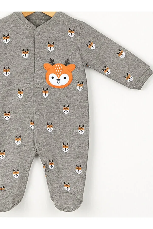 Детский комбинезон для мальчиков с длинным рукавом Baby Fou, Gray — фото 2