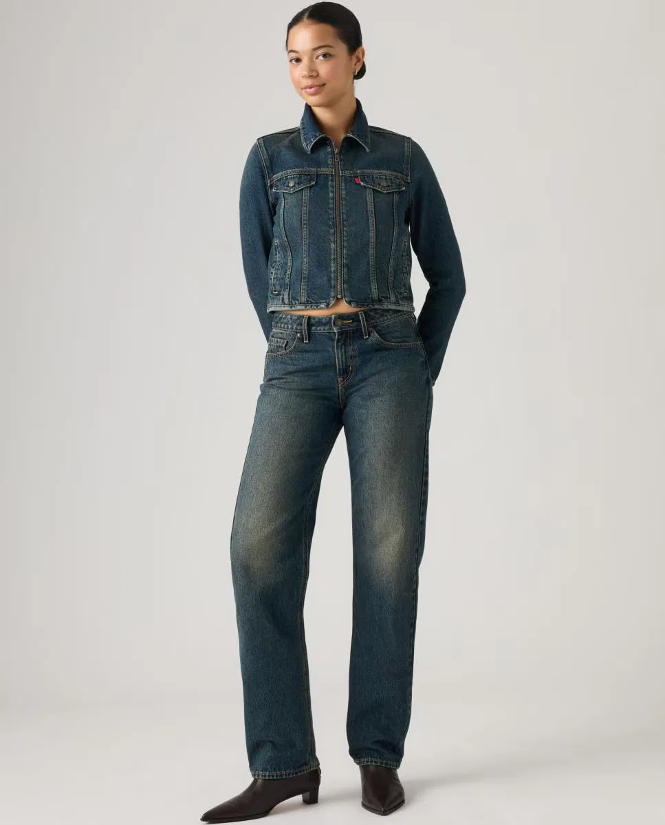 Женское прямые джинсы с низкой посадкой, Vaquero Slim Low Straight, Levi's, темно-синий — фото 4