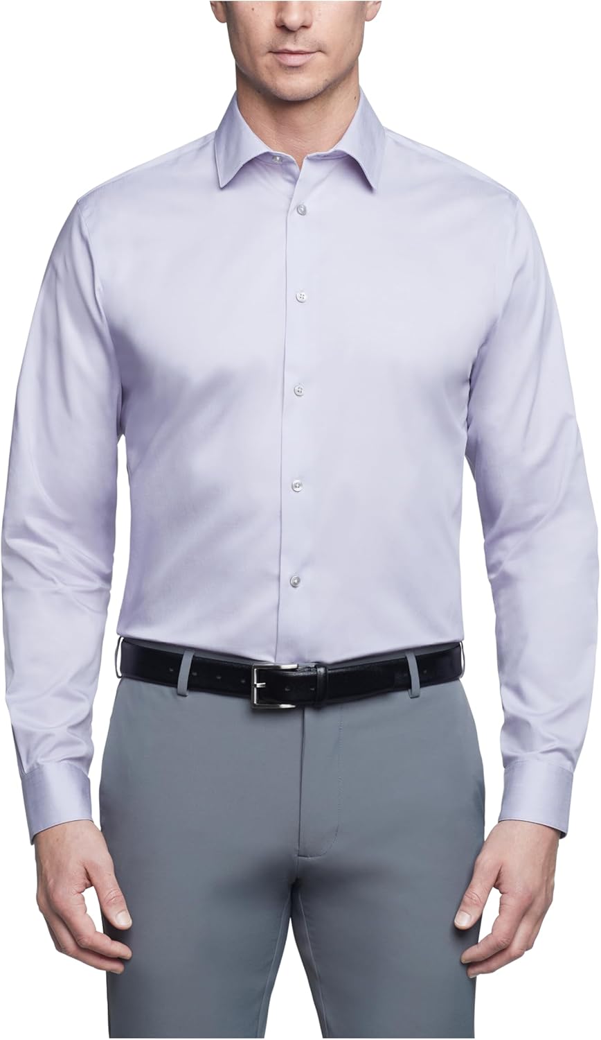 

Мужская рубашка Calvin Klein Slim Fit с нескользящим воротником-«елочкой», Purple