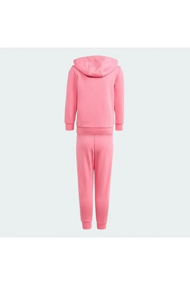 Детский спортивный костюм для девочек зауженный Adidas, Pink — фото 2