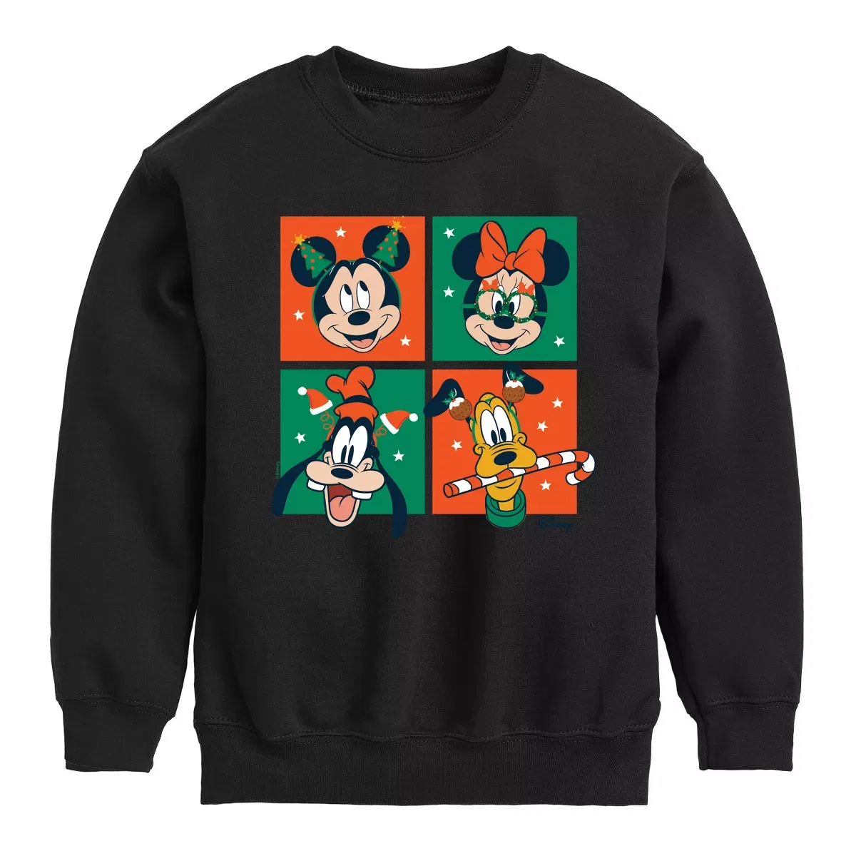 Детский свитшот для мальчиков с принтом Mickey And Friends Christmas Disney, Black