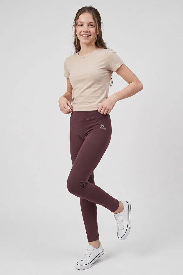 Детские леггинсы для девочек с зауженной штаниной Tommy Life, Brown