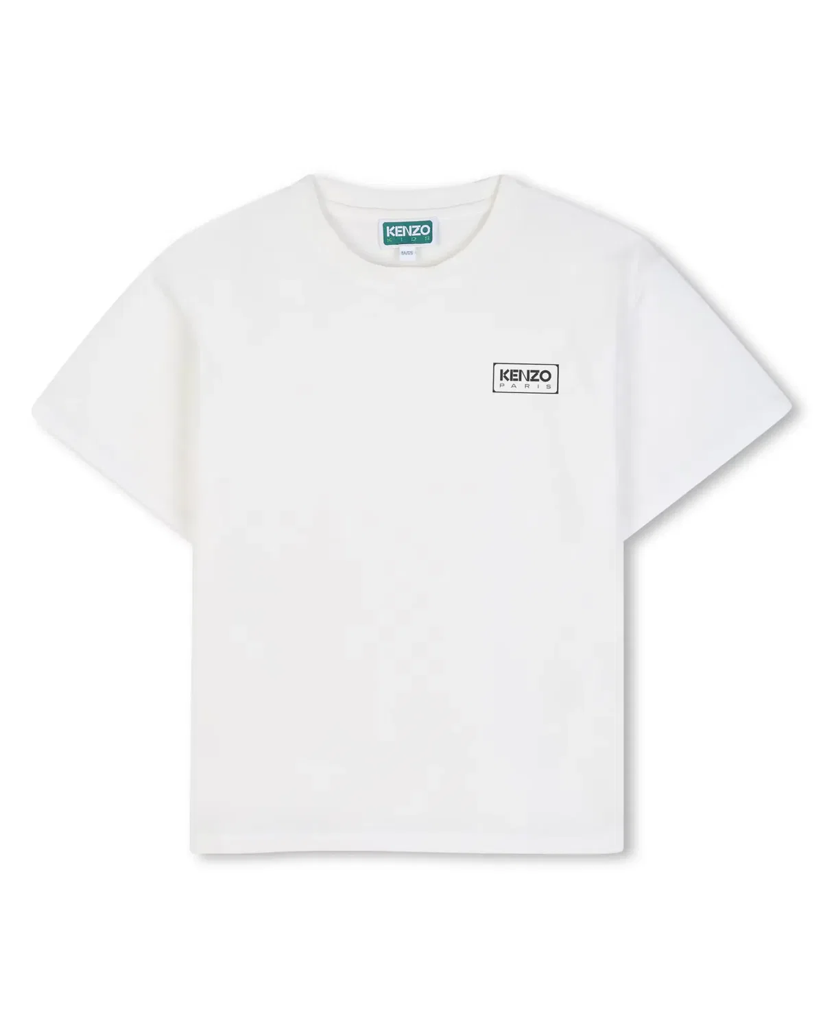 Детская футболка для мальчиков с принтом Kenzo Kids, Blanco