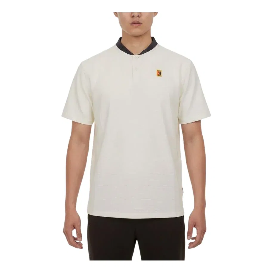 Мужское поло из Dri-FIT с длинным рукавом Nike Tour Dri-FIT Polo, белый