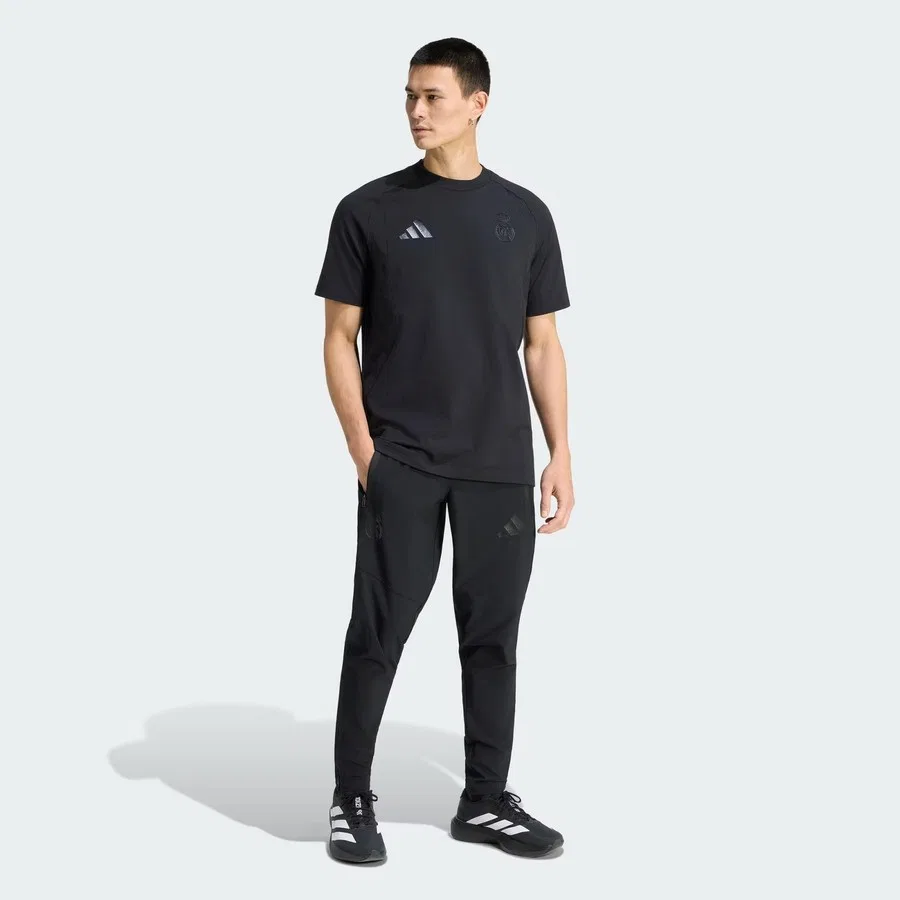 Спортивные штаны с эластичным поясом Real Madrid Tiro Travel adidas, Черный — фото 3