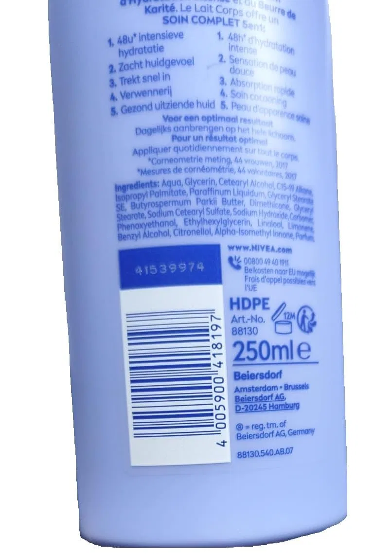 Лосьон для тела 48h увлажнение, Silky Soft, NIVEA, набор 12 шт, 3000 мл, Кокос — фото 2