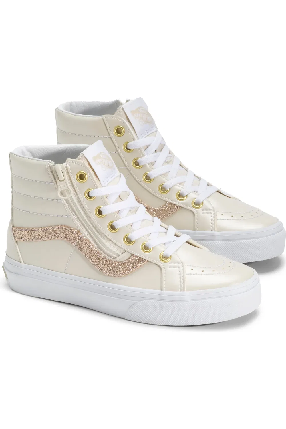Детские кеды на молнии Sk8-Hi Reissue Side Zip Vans, Turtledove