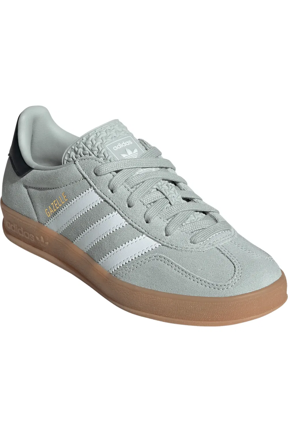 Кроссовки детские Gazelle Indoor adidas, серебристый/белый/черный
