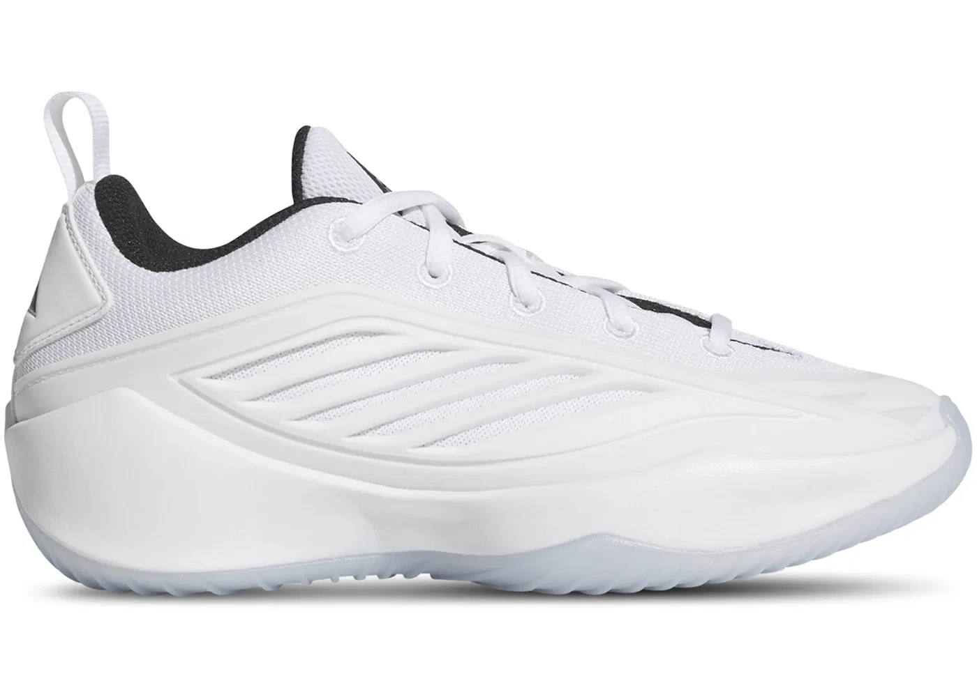 Детские кроссовки с длинным шнурком Adidas Believe That 1, Cloud White/Core Black/Cloud White