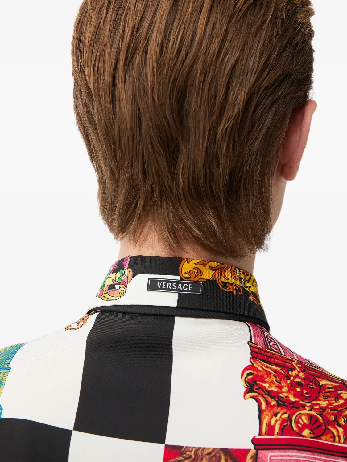 Рубашка с принтом Versace, черный — фото 4