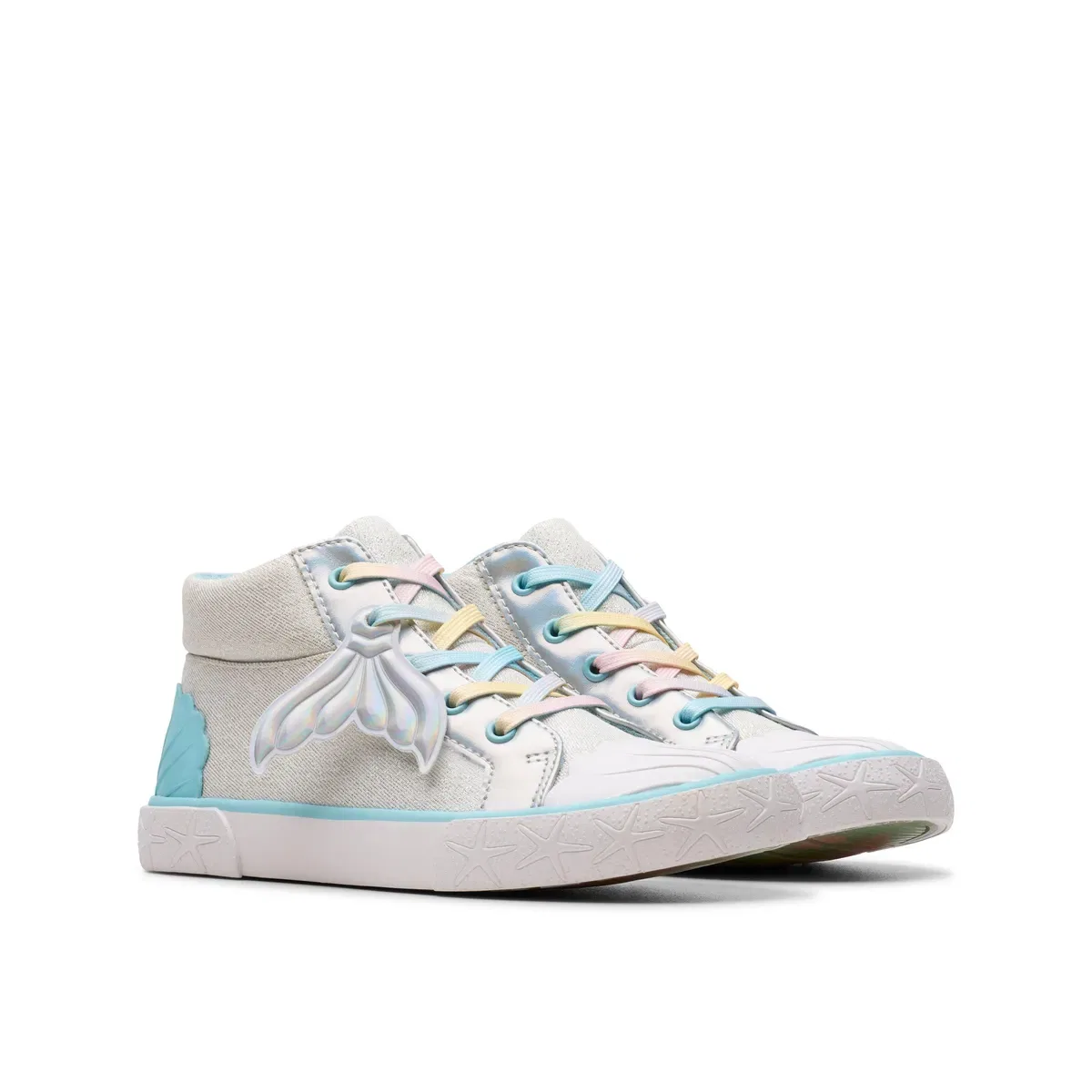 Детские кроссовки с высоким верхом Foxing Wish Hi Kid Clarks, Gold — фото 4