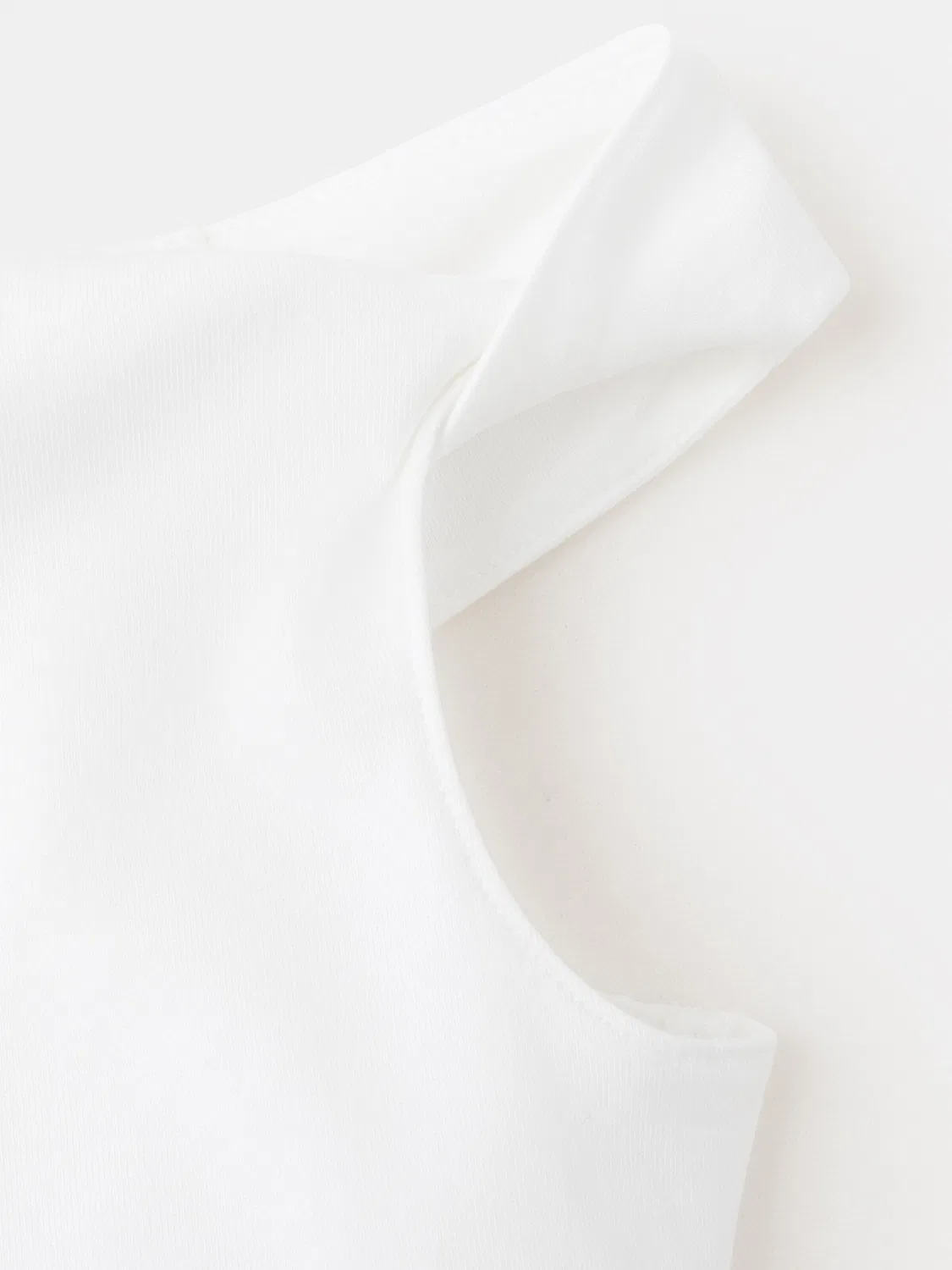 Детская футболка Mango Kids Top ROLL, белый — фото 3