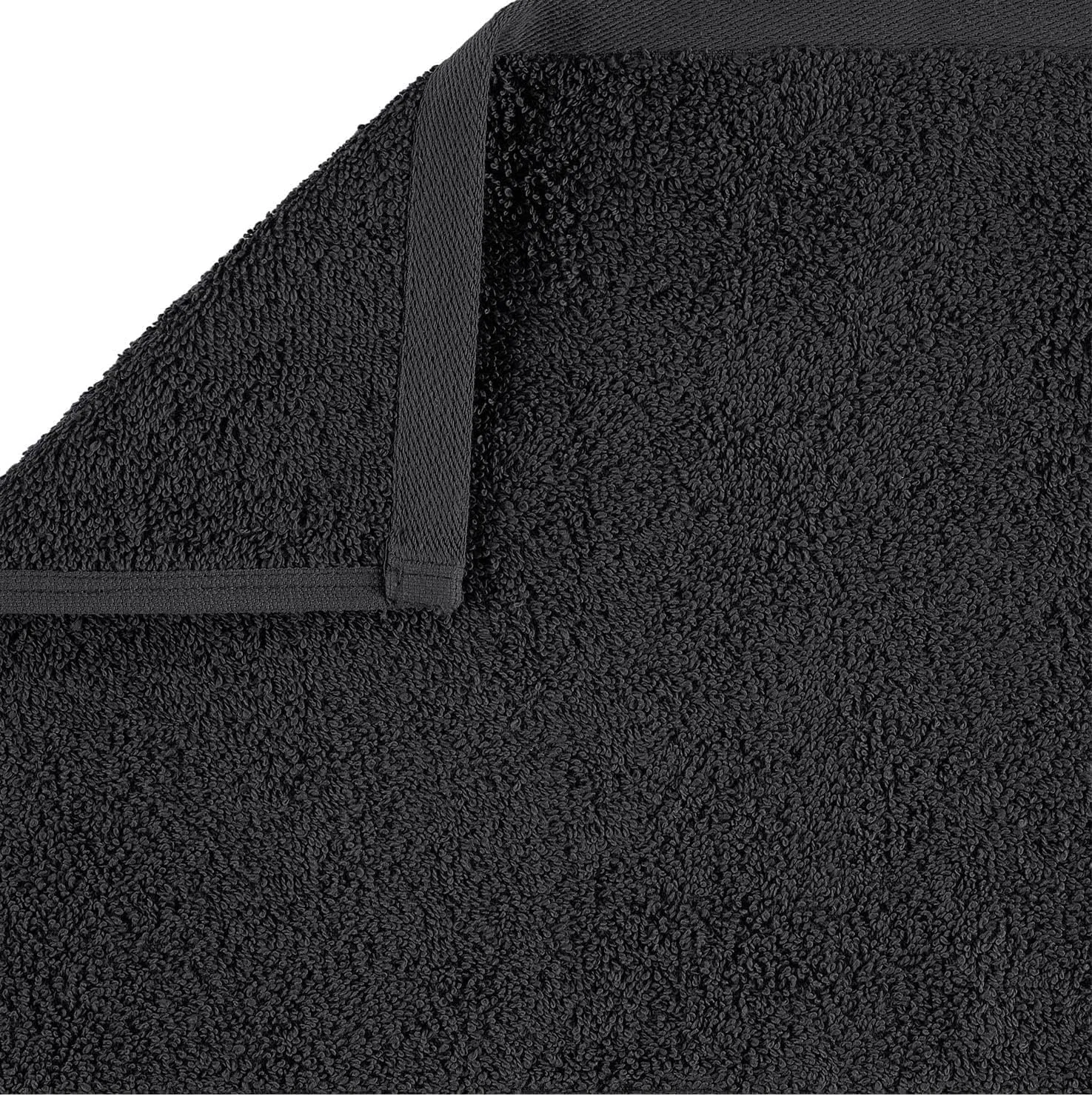 Набор мочалок для лица, 4 шт, Towelbay, хлопок, 600 г/м², 30x30 см, Black — фото 4