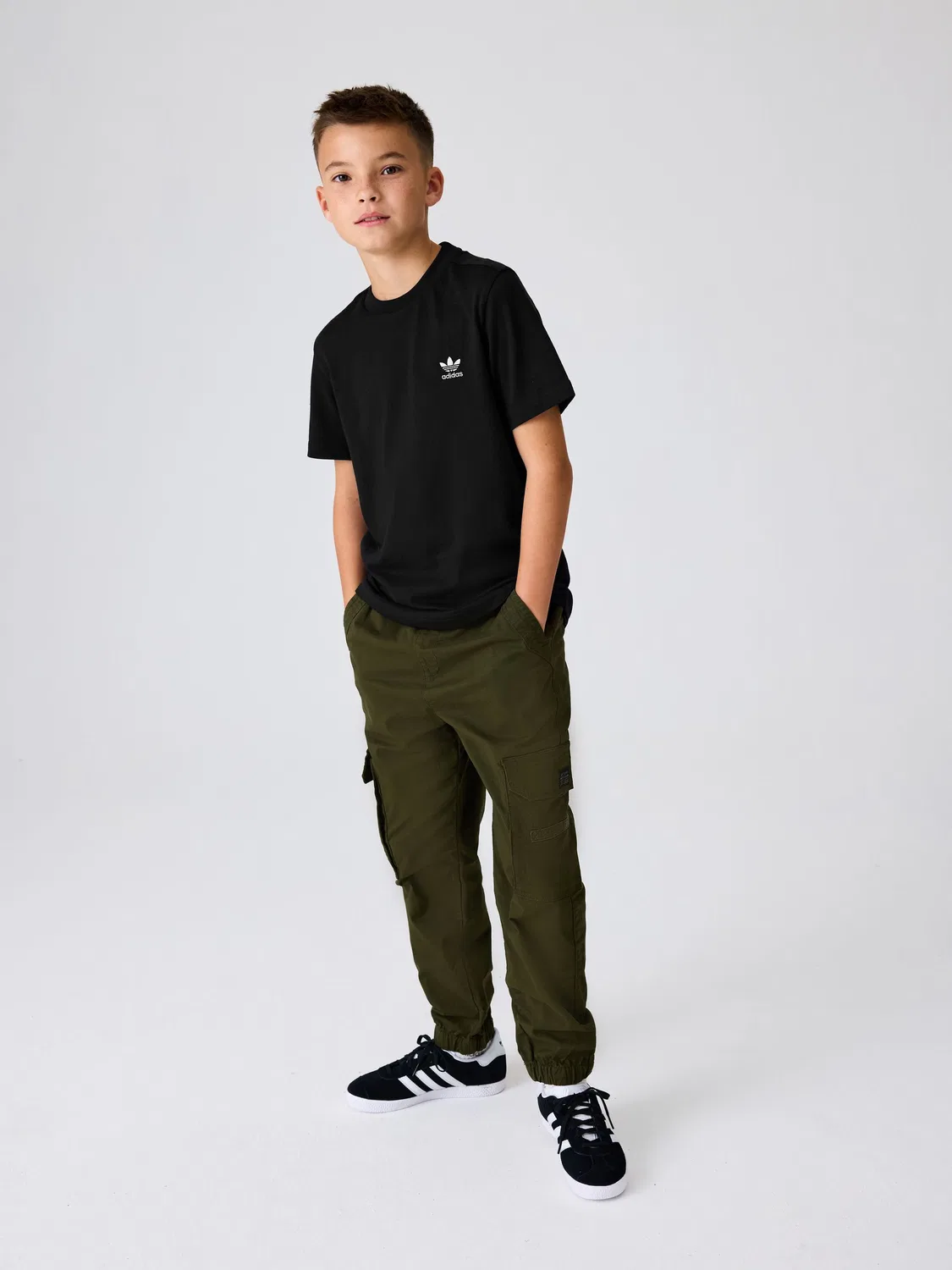 Футболка хлопковая adidas Originals, черный — фото 2