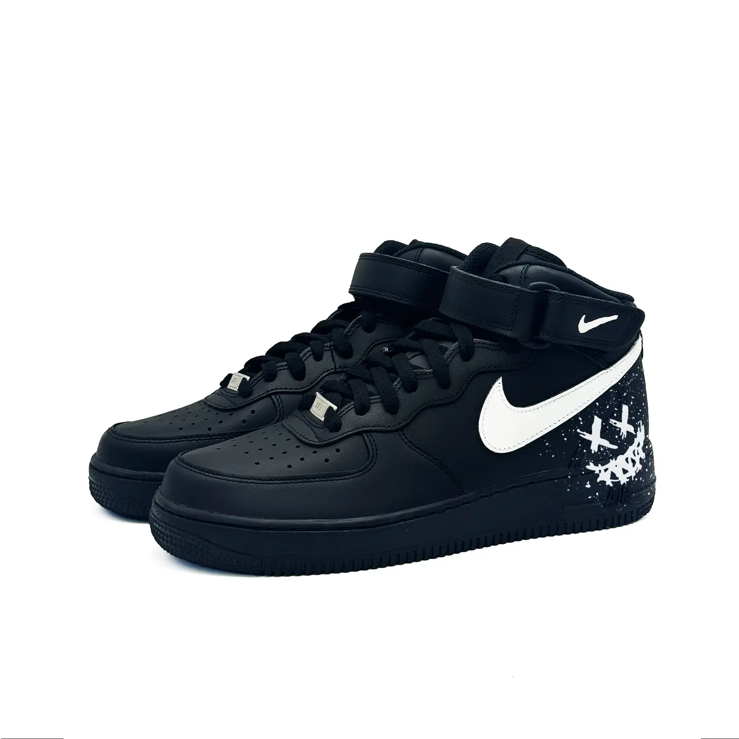 Кроссовки Nike Air Force 1 Mid '07, черный/белый/близнецы — фото 4