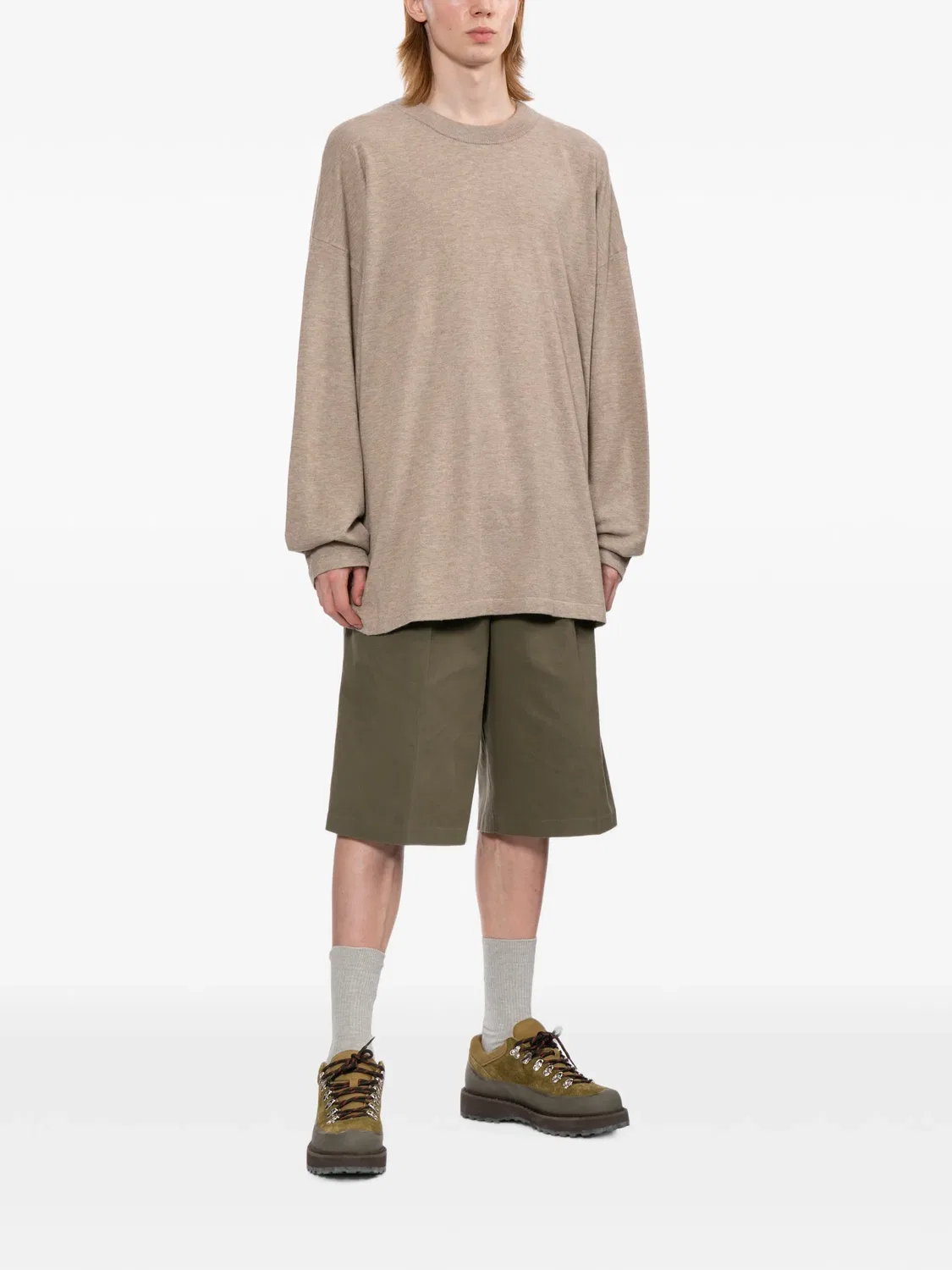 Толстовка с круглым вырезом Fear Of God, коричневый — фото 2