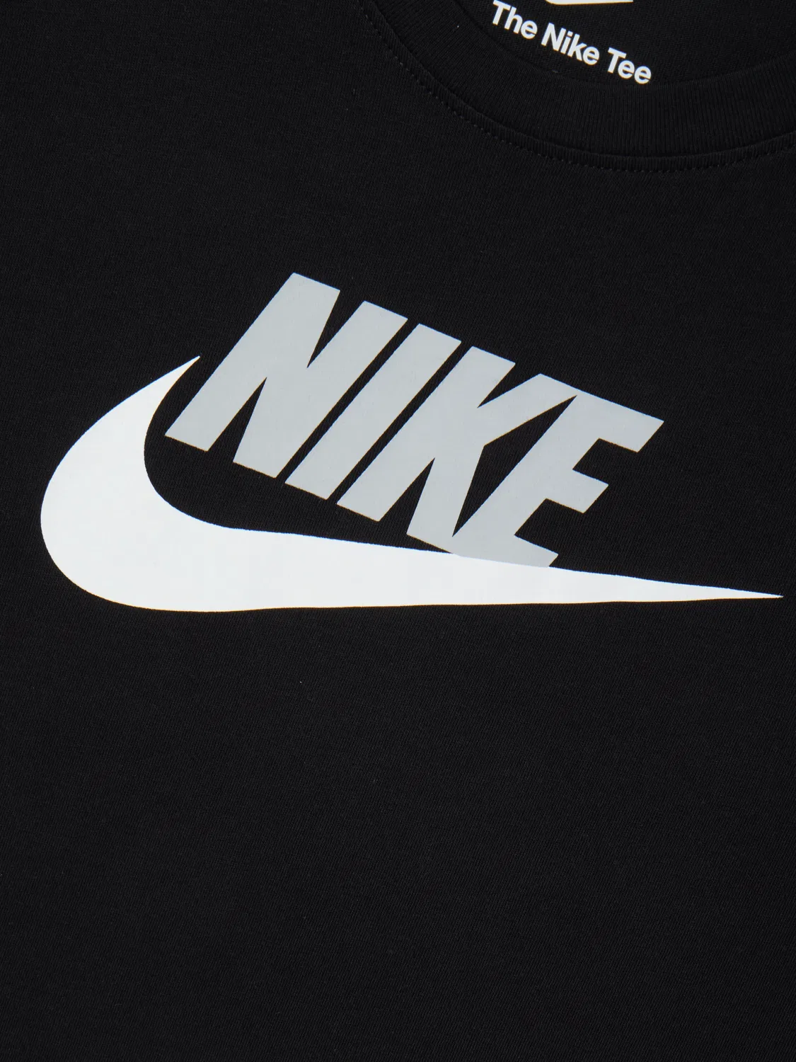 Детская хлопковая футболка Nike, черный — фото 3