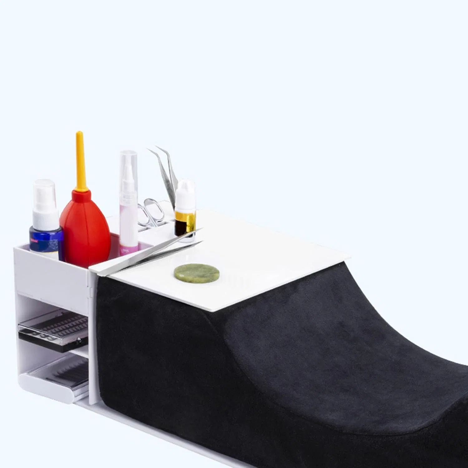 Подушка для наращивания ресниц, Memory Foam, Yechiry, 50x20x12 см, Черный — фото 4